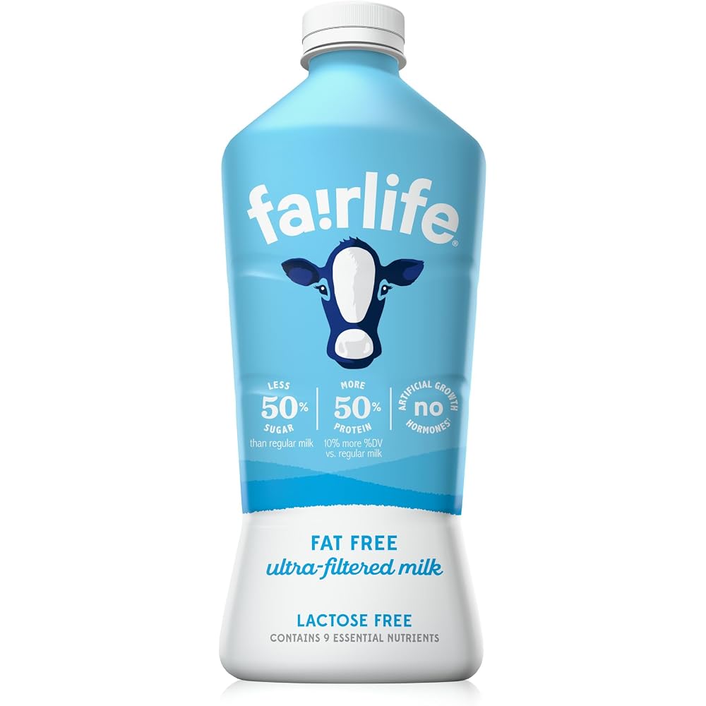 Fairlife Fat Free Ultra Filtered Milk. Lactose Free. 52 Fl Oz