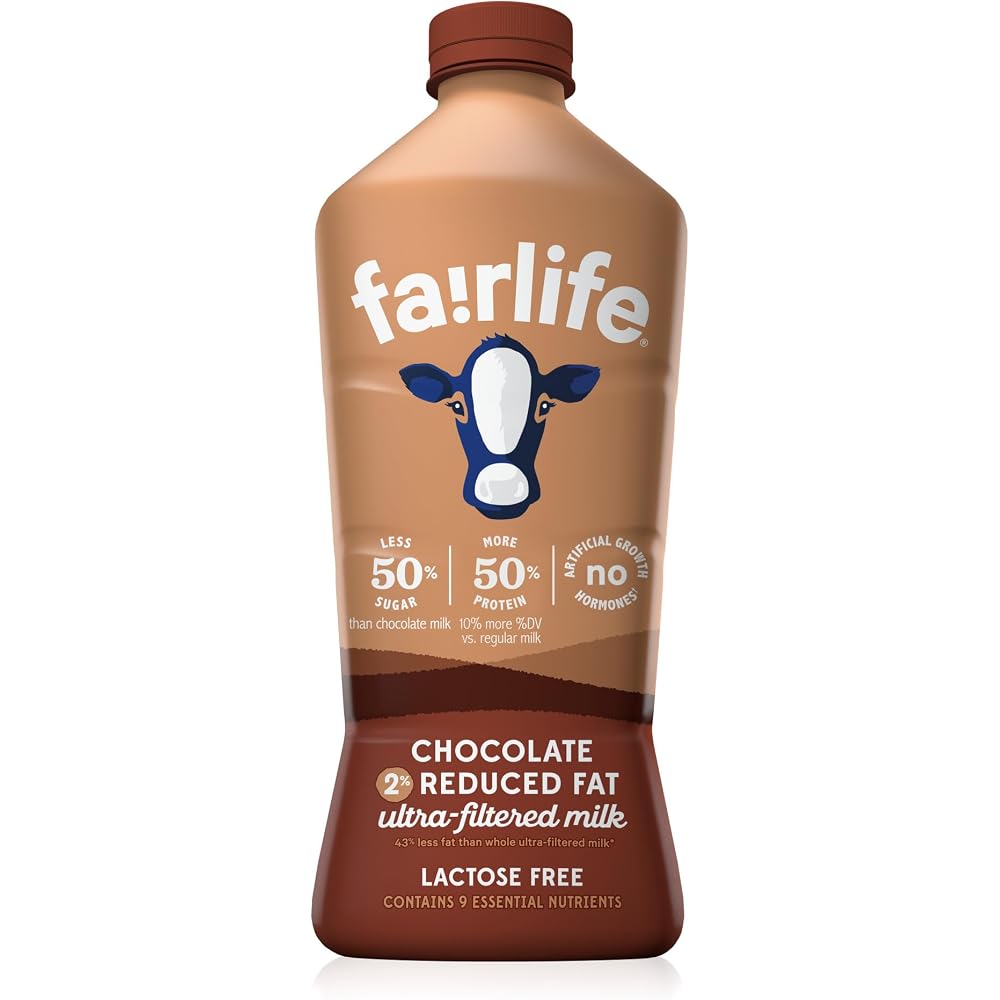 fairlife 2% Chocolate Ultra-Filtered Milk. Lactose Free. 52 fl oz