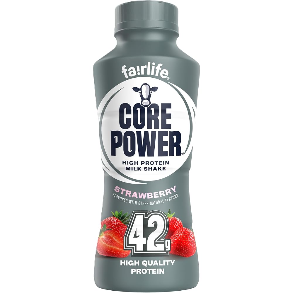 Core Power Elite High Protein Shake. Strawberry. 42g Bottle. 14oz