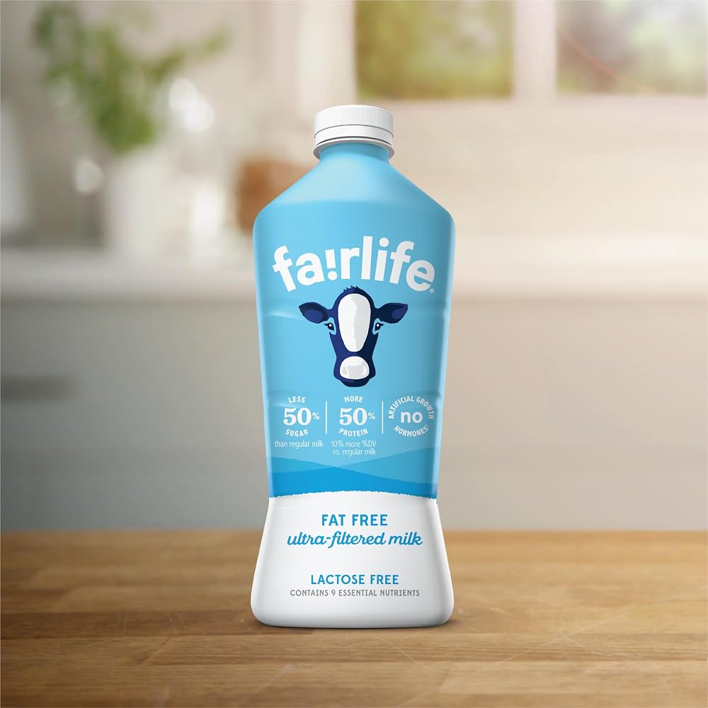 Fairlife Fat Free Ultra Filtered Milk. Lactose Free. 52 Fl Oz
