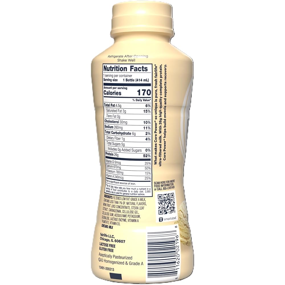 Core Power High Protein (26g) Shake. Vanilla. 14 fl oz