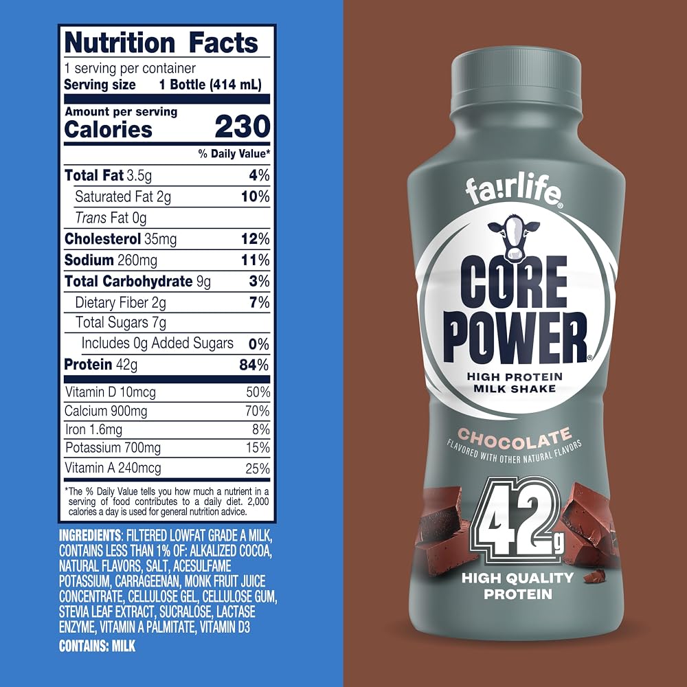 Core Power Elite High Protein Shake (42g). Chocolate. 14 Fl oz